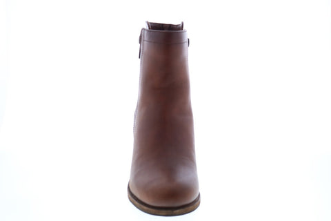 Frye Addie Double Zip 79830 Womens Brown Leather Ankle & Booties Boots