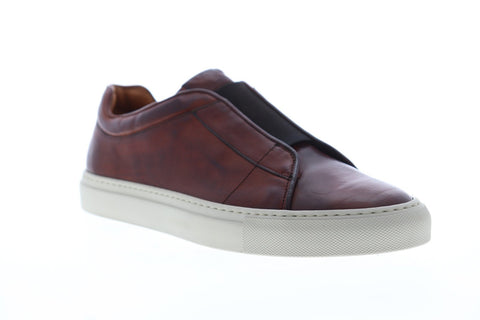 Frye Owen Low Gore 80015 Mens Brown Leather Slip On Sneakers Shoes