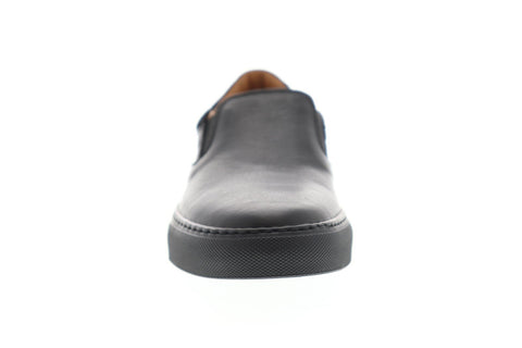 Frye Owen Gore Mens Black Leather Slip On Sneakers Shoes