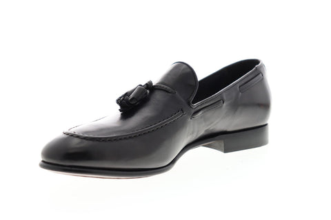 Frye Aiden Tassel 80026 Mens Black Suede Slip On Dress Loafers Shoes