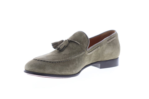Frye Aiden Tassel 80027 Mens Gray Suede Slip On Loafers Casual Shoes