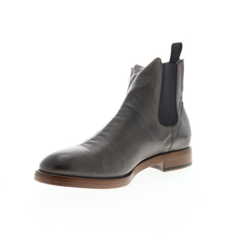 Frye Chase Chelsea 80040 Mens Gray Leather Slip On Boots Shoes