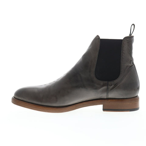 Frye Chase Chelsea 80040 Mens Gray Leather Slip On Boots Shoes