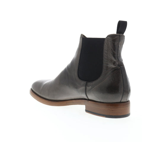 Frye Chase Chelsea 80040 Mens Gray Leather Slip On Boots Shoes