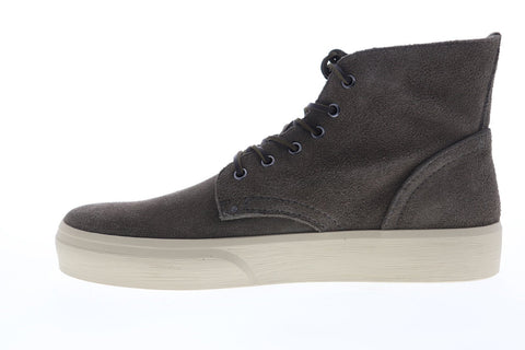 Frye Beacon Lace Up 80095 Mens Gray Suede Lace Up High Top Sneakers Shoes