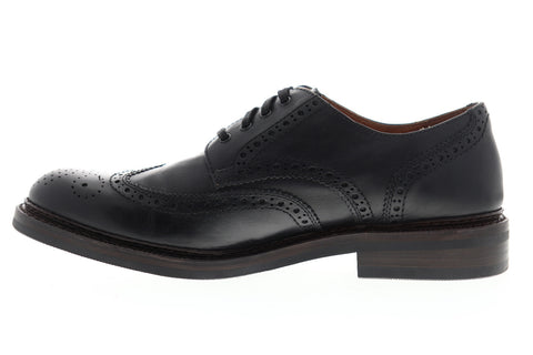 Frye Graham Wingtip 80097 Mens Black Leather Low Top Lace Up Oxfords Shoes