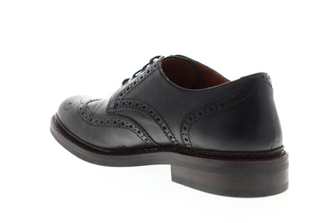 Frye Graham Wingtip 80097 Mens Black Leather Low Top Lace Up Oxfords Shoes