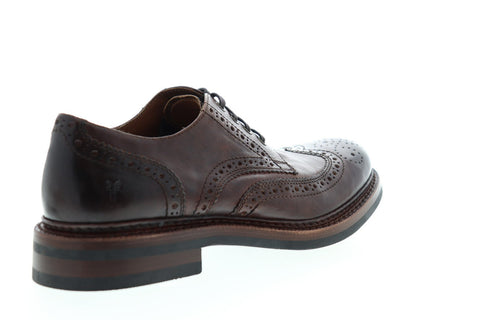 Frye Graham Wingtip 80097 Mens Brown Leather Lace Up Casual Oxfords Shoes