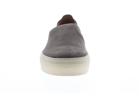 Frye Beacon Slip On 80109 Mens Gray Suede Slip On Sneakers Shoes
