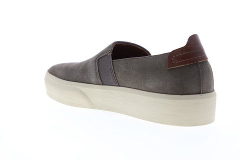 Frye Beacon Slip On 80109 Mens Gray Suede Slip On Sneakers Shoes