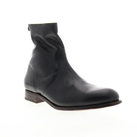Frye Harrison Inside Zip 80125 Mens Black Leather Casual Dress Boots Shoes