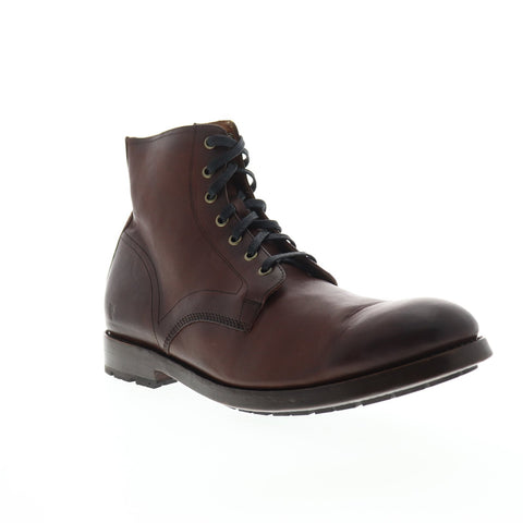 Frye Bowery Lace Up 80191 Mens Brown Leather Zipper Casual  display picture 3