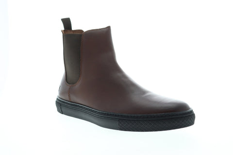 Frye Essex Chelsea 80199 Mens Brown Leather Slip On Boots Shoes