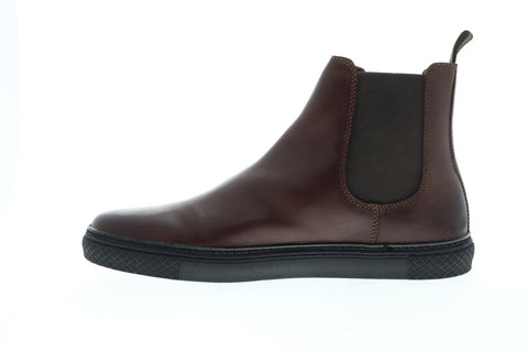 Frye Essex Chelsea 80199 Mens Brown Leather Slip On Boots Shoes