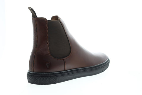 Frye Essex Chelsea 80199 Mens Brown Leather Slip On Boots Shoes