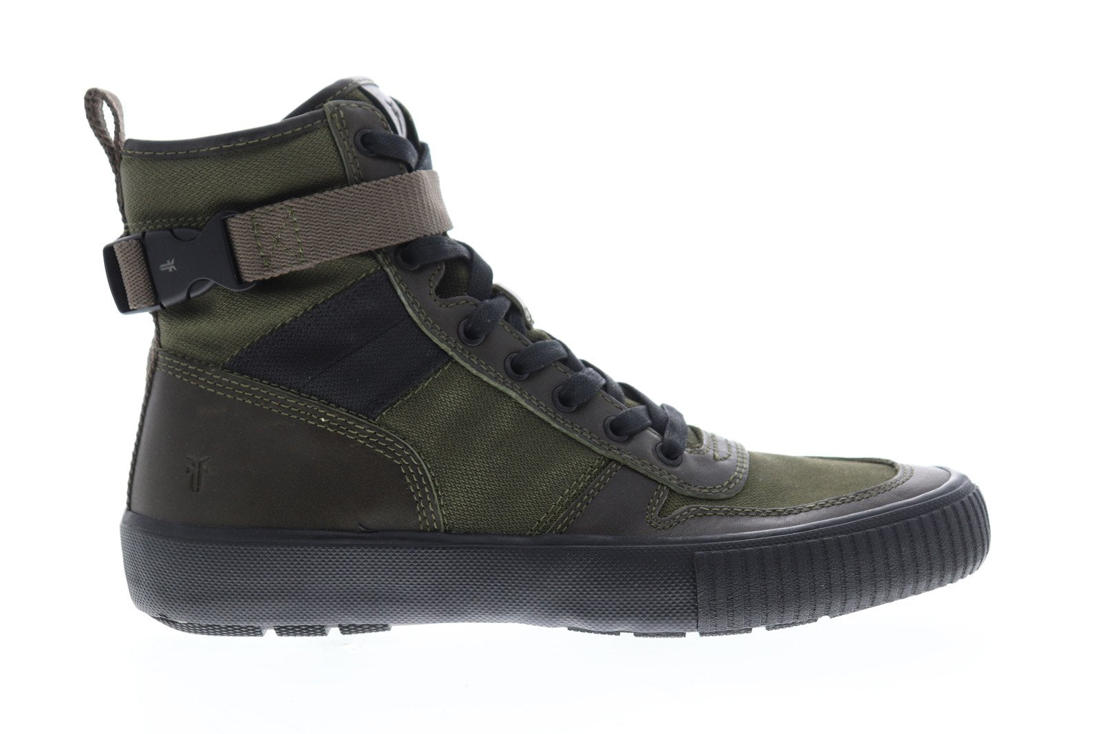 Frye Combat Lace Up 80203 Mens Green Canvas Lifestyle Sneakers Shoes Size 10.5 Frye Combat Lace Up 80203 Mens Black Canvas Lifestyle  main image 3