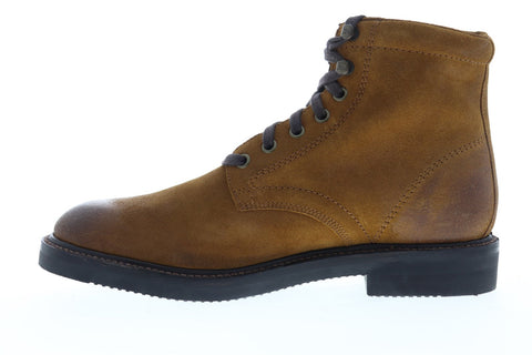 Frye Gordon Lace Up 80221 Mens Brown Suede Lace Up Casual Dress Boots Shoes