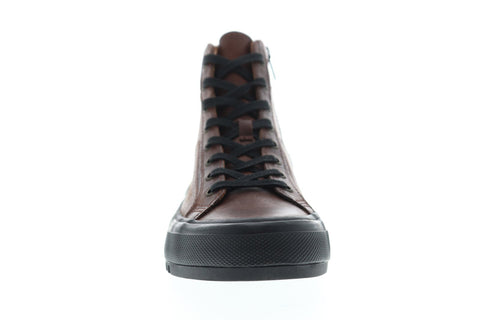 Frye Varick High Mens Brown Leather High Top Lace Up Sneakers Shoes