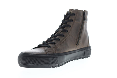 Frye Varick High Mens Gray Leather High Top Lace Up Sneakers Shoes
