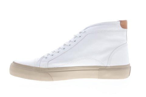 Frye Ludlow Cap Toe High 80254 Mens White Leather Lifestyle Sneakers Shoes