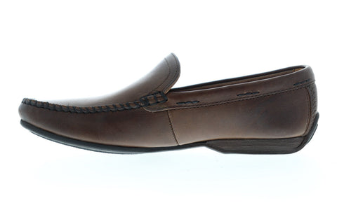 Frye Lewis Venetian 80259 Mens Brown Leather Slip On Casual Loafers Shoes