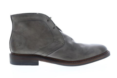 Frye Murray Chukka 80268 Mens Gray Leather Lace Up Chukkas Boots Shoes