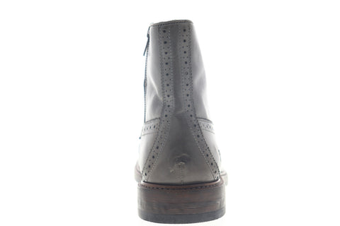 Frye Murray Lace Up 80269 Mens Gray Leather High Top Zipper Casual Dress Boots