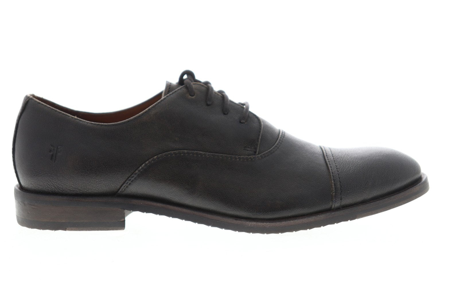 Frye Sam Oxford 80301 Mens Brown Leather Low Top Lace Up Cap 