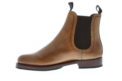 Frye Sawyer Chelsea 80302 Mens Brown Leather High Top Slip On Boots