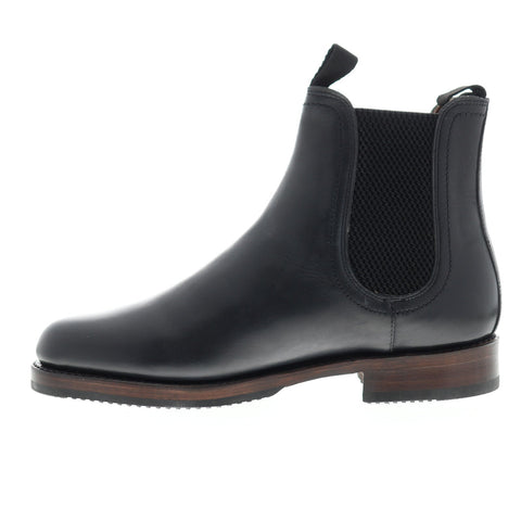 Frye Sawyer Chelsea 80302 Mens Black Leather Slip On Boots Shoes