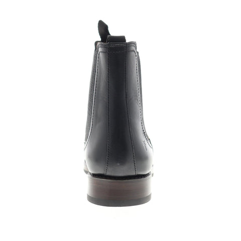 Frye Sawyer Chelsea 80302 Mens Black Leather Slip On Boots Shoes