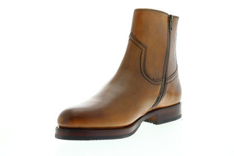 Frye Sawyer Inside Zip 80304 Mens Brown Leather High Top Casual Dress Boots