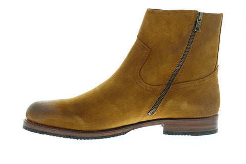 Frye Sawyer Inside Zip 80306 Mens Brown Leather Casual Dress Boots Shoes