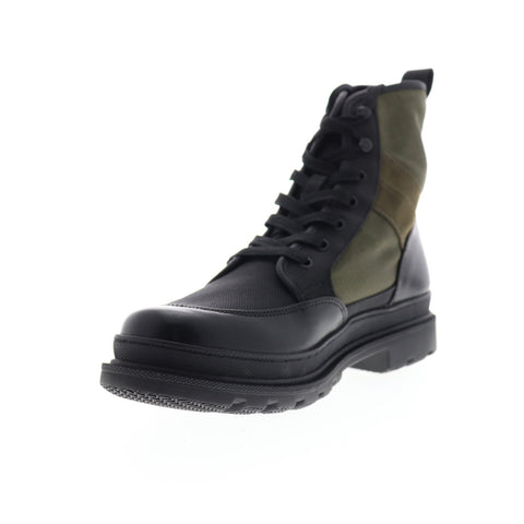 Frye Scout Boot 80307 Mens Black Canvas Lace Up Tactical Boots Shoes