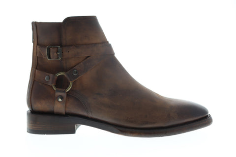 Frye Weston Cross Strap 80309 Mens Brown Leather High Top Casual Dress Boots