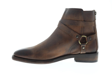 Frye Weston Cross Strap 80309 Mens Brown Leather High Top Casual Dress Boots