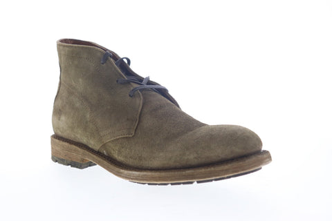 Frye Bowery Chukka 80324 Mens Green Suede Lace Up Casual Dress Boots Shoes