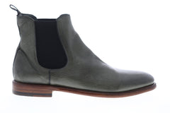 Frye Fisher Chelsea 80329 Mens Gray Leather Slip On Boots Shoes