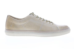 Frye Essex Low 80350 Mens Beige Leather Lace Up Low Top Sneakers Shoes