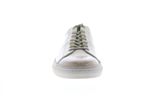 Frye Essex Low 80350 Mens Beige Leather Lace Up Low Top Sneakers Shoes