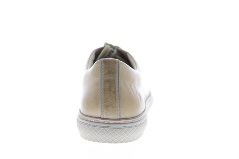 Frye Essex Low 80350 Mens Beige Leather Lace Up Low Top Sneakers Shoes