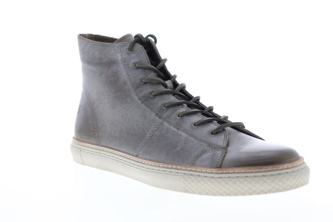 Frye Essex High 80351 Mens Gray Leather Lace Up High Top Sneakers Shoes