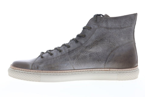 Frye Essex High 80351 Mens Gray Leather Lace Up High Top Sneakers Shoes