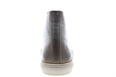 Frye Essex High 80351 Mens Gray Leather Lace Up High Top Sneakers Shoes