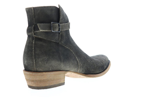 Frye Grady Jodphur 80352 Mens Gray Suede Casual Dress Zipper Boots Shoes