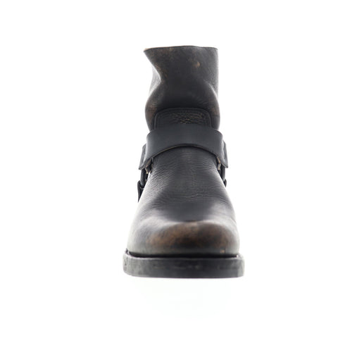 Frye John Addison Harness Back Zip 80357 Mens Black Casual Dress Boots Shoes