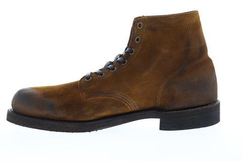 Frye Prison Boot 80373 Mens Brown Suede Lace Up Casual Dress Boots Shoes