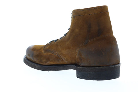 Frye Prison Boot 80373 Mens Brown Suede Lace Up Casual Dress Boots Shoes