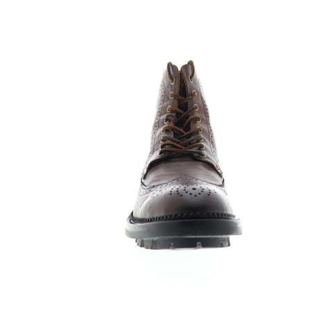 Frye Tanker Lace Up 80376 Mens Brown Leather Lace Up Work Boots Shoes