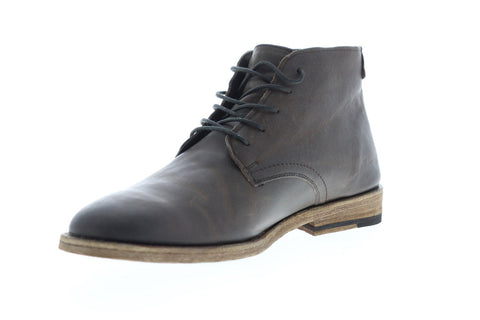 Frye Holden Chukka 80405 Mens Gray Leather Lace Up Chukkas Boots Shoes
